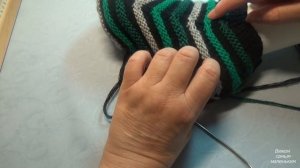 Вязание спицами домашние тапочки #102