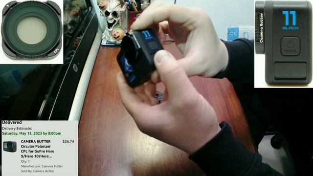 Polarizer (CAMERA BUTTER) for Action cameras GoPro Hero 11 смотреть онлайн