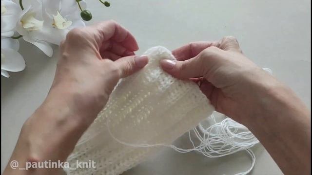 Слишком Просто. Митенки Английской Резинкой Крючком без Расчётов #_pautinka_knit #митенки #мквязани