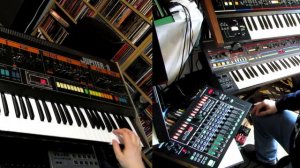"Up" with Roland Juno 106, Juno 60, Jupiter 8, TR-909, MX-1, MSQ-700, Jackson Dinky