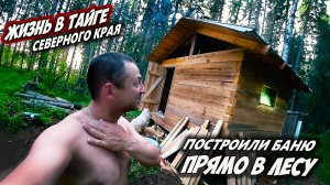 ПЕРВАЯ РАСТОПКА НОВОЙ ЛЕСНОЙ БАНИ! \ ЗАКОПТИЛИ РЫБКУ В КРУТОЙ КОПТИЛЬНЕ.