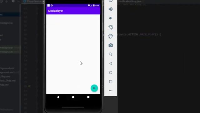 Media Player Notification Control Android Studio- Service P3/3 смотреть онлайн
