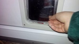 Дверь для кота \ как научить кота выходить через дверь