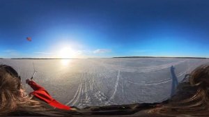 СИНЯЯ ТИШИНА: Последний озерный кайтинг  зимой-весной 2023