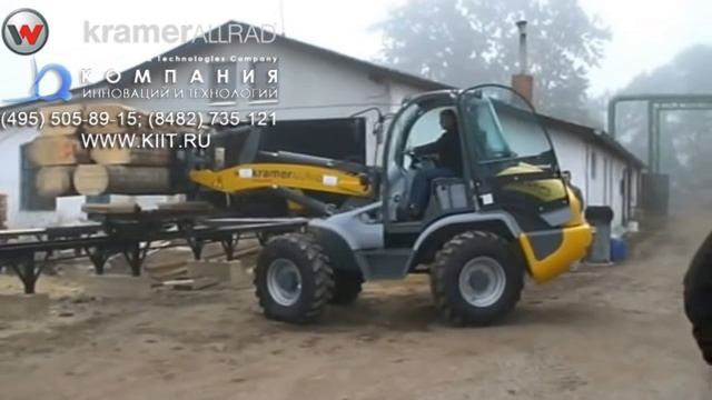 Обработка погрузчиком древесины, пиломатериалов. Погрузка и разгрузка фронтальным погрузчиком