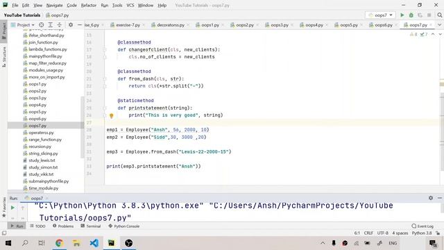 Static Methods in Python | Python for Absolute Beginners in English | 57