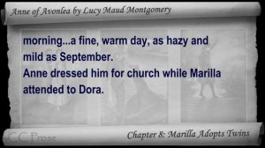 Chapter 08 - Anne of Avonlea by Lucy Maud Montgomery - Marilla Adopts Twins