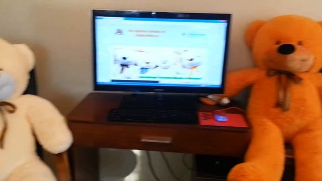 Большой плюшевый мишка Нестор 120 см, белый, карамельный, персиковый смотреть онлайн