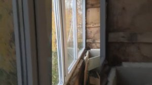 Демонтаж пластиковых окон и болконной рамы.