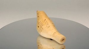 Свистулька Птичка молоченая. Глиняная игрушка. Ceramic toy. Milk bird whistle.