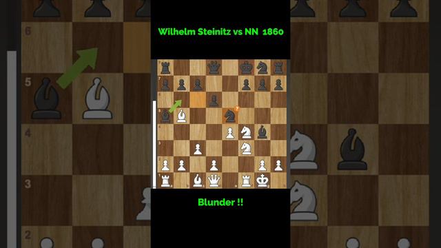 Wilhelm Steinitz vs NN 🔥🔥 Crazy Queen and knight sacrifice