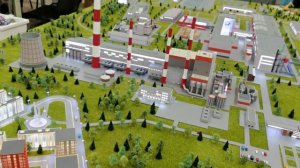 Макет лесопромышленного комплекса "Монди"