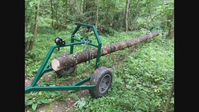 Прицеп трелевочный. самодельный.