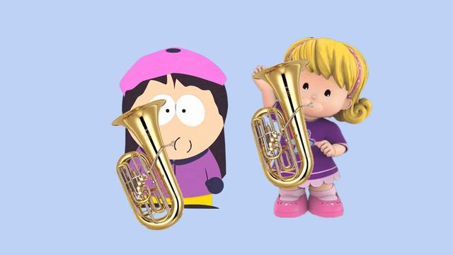 Wendy playing the Tuba with Emma (for @stevegaspar4089) смотреть онлайн
