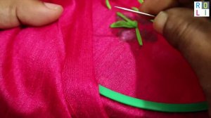 மிர்ரர்  ஒர்க்கில்  ஒரு  மிராக்கில்  | A sparkling design on a blouse |