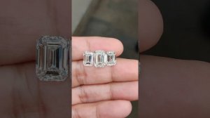 3 in 1 informative video : emerald diamond size , color and clarity