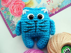 МАСТЕР-КЛАСС: КОТИК вязаный крючком. Амигуруми. Вязаная игрушка крючком.