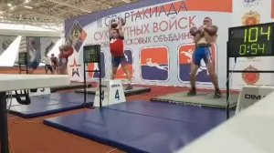 Мовсар Сулейманов толчок Гири 32+32кг 150р