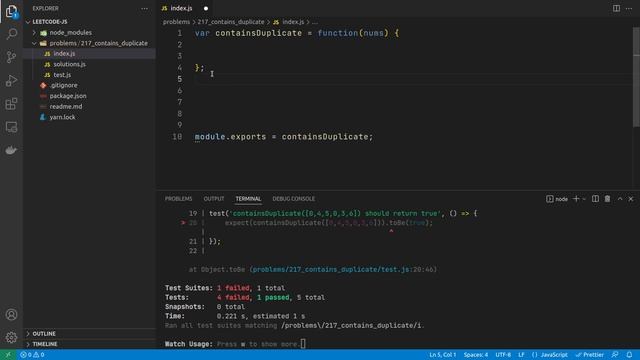 Задача LeetCode Contains Duplicate (JavaScript) смотреть онлайн