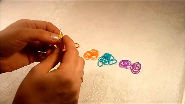 Браслет Конфетка. Плетение из резинок. смотреть онлайн