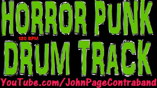 Horror Punk Drum Track 120 bpm Misfits Style