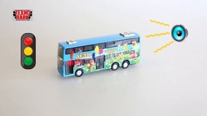 Двухэтажный автобус Дети свет-звук Технопарк