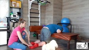 У4 ПОСЛЕ ТРАВМЫ УПРАЖНЕНИЕ ДЛЯ ТРЕНИРОВКИ ПРИВОДЯЩИХ И ОТВОДЯЩИХ МЫШЦ НОГ! ЛФК ДОМА!