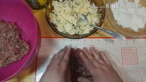 Мясные зразы  с яйцом и брынзой 肉zrazy鸡蛋和奶酪 Meat zrazy with egg and cheese