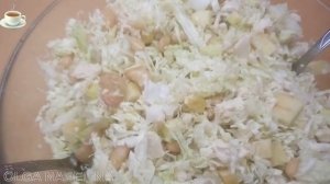 САЛАТ С ПЕКИНСКОЙ КАПУСТОЙ И ФАСОЛЬЮ