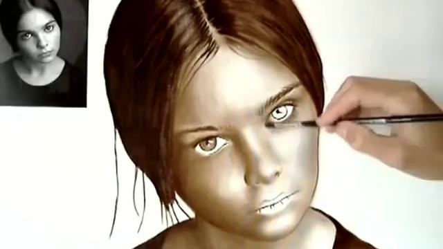 Живопись Как нарисовать портрет по фото жемчужиной смотреть онлайн