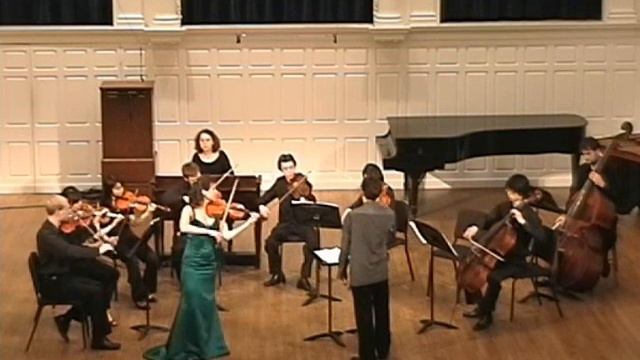 Anastasia Petrunina plays Vitali Chaconne G minor  for violin, string orchestra and organ