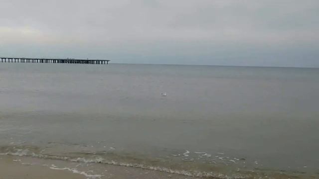 Звуки моря. Спокойное зимнее море