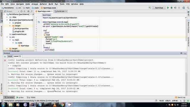 Apache Spark-SQL App смотреть онлайн