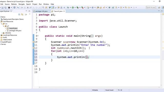 Java program to find multiplication table of any number | Commonly asked question in JAVA interview смотреть онлайн