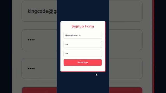 create #signup #form using #html  #css #javascript #coding