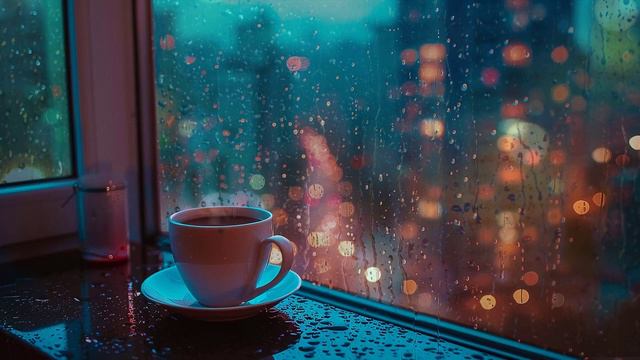 Relaxing with gentle piano music, rain falling outside the window & beautiful nature 🥰 смотреть онлайн