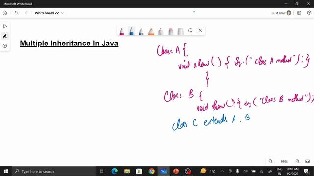 Multiple Inheritance in Java Part -1 | Why Multiple Inheritance is not supported in java