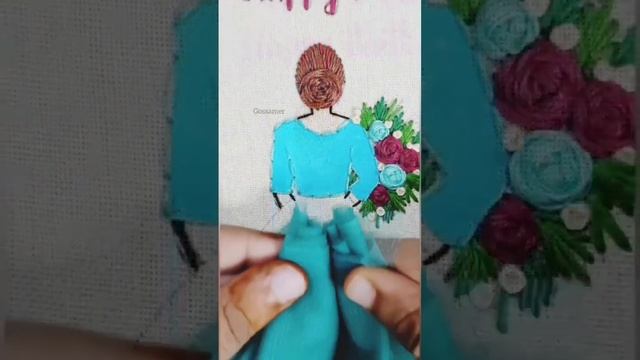 Beautiful Girl Embroidery | Hand Embroidery | Gossamer ?