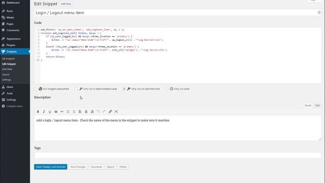 Code Snippets - For Easy Site Customizations смотреть онлайн