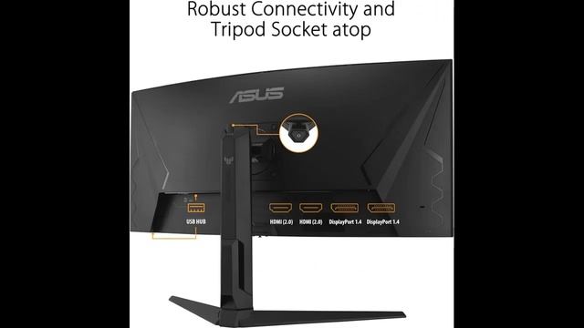 ASUS TUF Gaming 34” 1440P 1500R Curved Monitor (VG34VQL3A) смотреть онлайн