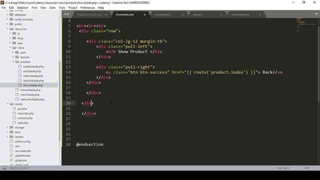 #16 Laravel 7 CRUD How to Create Product Details Page