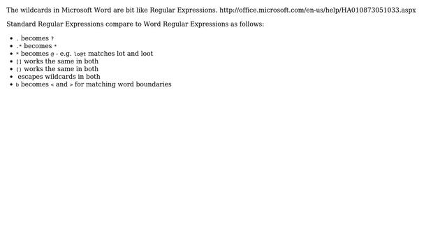 What is the easiest way to do PCRE-style regexp search/replace for MS Word? (3 Solutions!!) смотреть онлайн