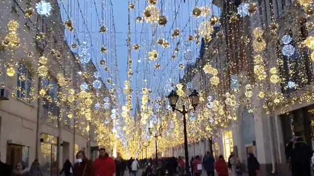Новогодняя Москва. Никольская улица 🎄 смотреть онлайн