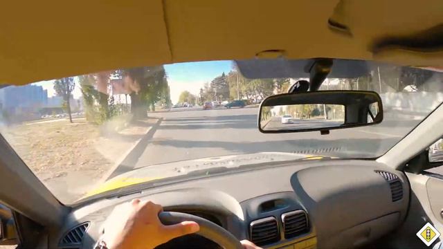В месте для разворота совершить разворот и затем на перекрестке повернуть направо