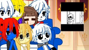 『﹉Undertale Reaction Sans Video Part 2﹉』 Gacha Neon ┃Undertale┃Reaction┃Sans┃
