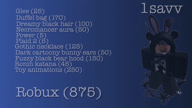 10 awesome black ROBLOX outfits!!! смотреть онлайн