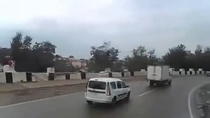 Серпантин Джубга Сочи, у фуры отказали тормоза