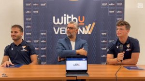 Marco Gaggini e Pietro Bonisoli si presentano ai tifosi di WithU Verona