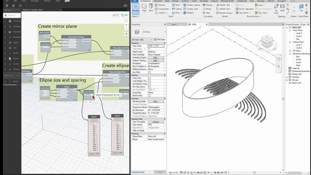 00 Revit Ellipse offset dynamo in Project смотреть онлайн