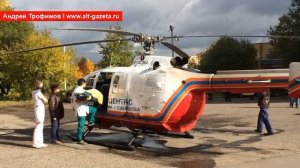 Годовалого малыша отправили на вертолете МЧС